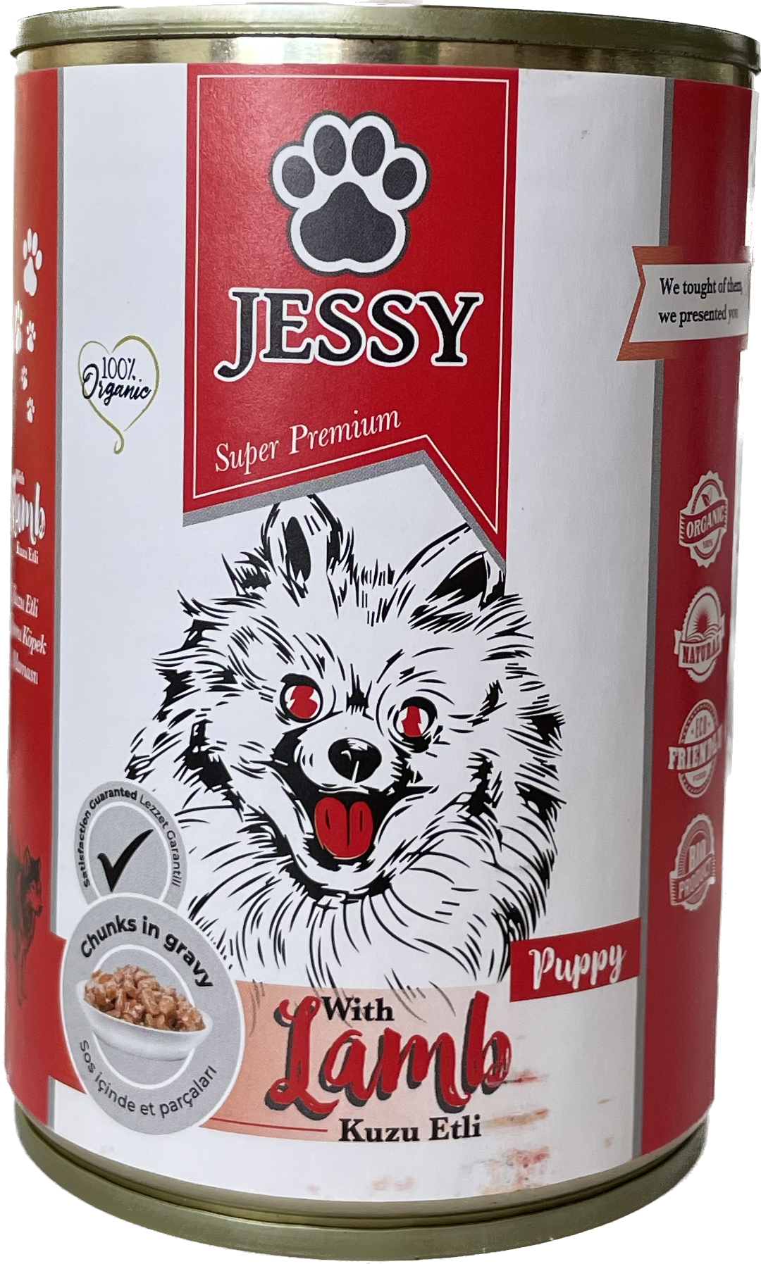 Jessy Kuzu Etli Yavru Köpek Yaş Maması 400 g