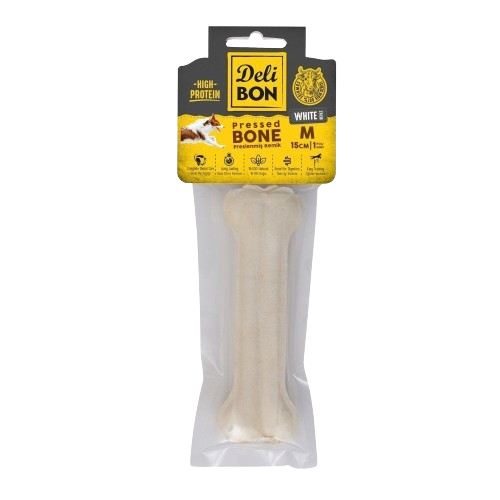 Delibon Deri Pres Kemik 15Cm M Boy 1Li Paket Beyaz 15Cmx1Ad.