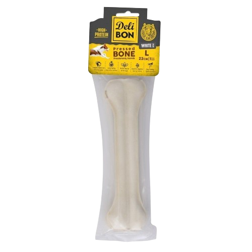 Delibon Deri Pres Kemik 22Cm L Boy 1Li Paket Beyaz 22Cmx1Ad.