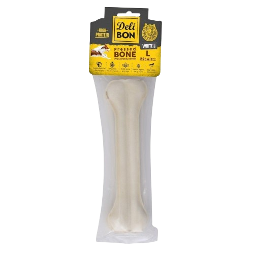 Delibon Deri Pres Kemik 22Cm L Boy 1Li Paket Beyaz 22Cmx1Ad.