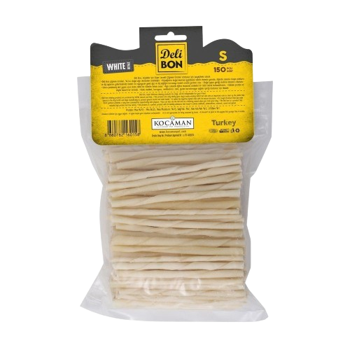 Delibon Deri Burgu Çubuk İnce Boy 150Li Paket Beyaz İncex150Ad.