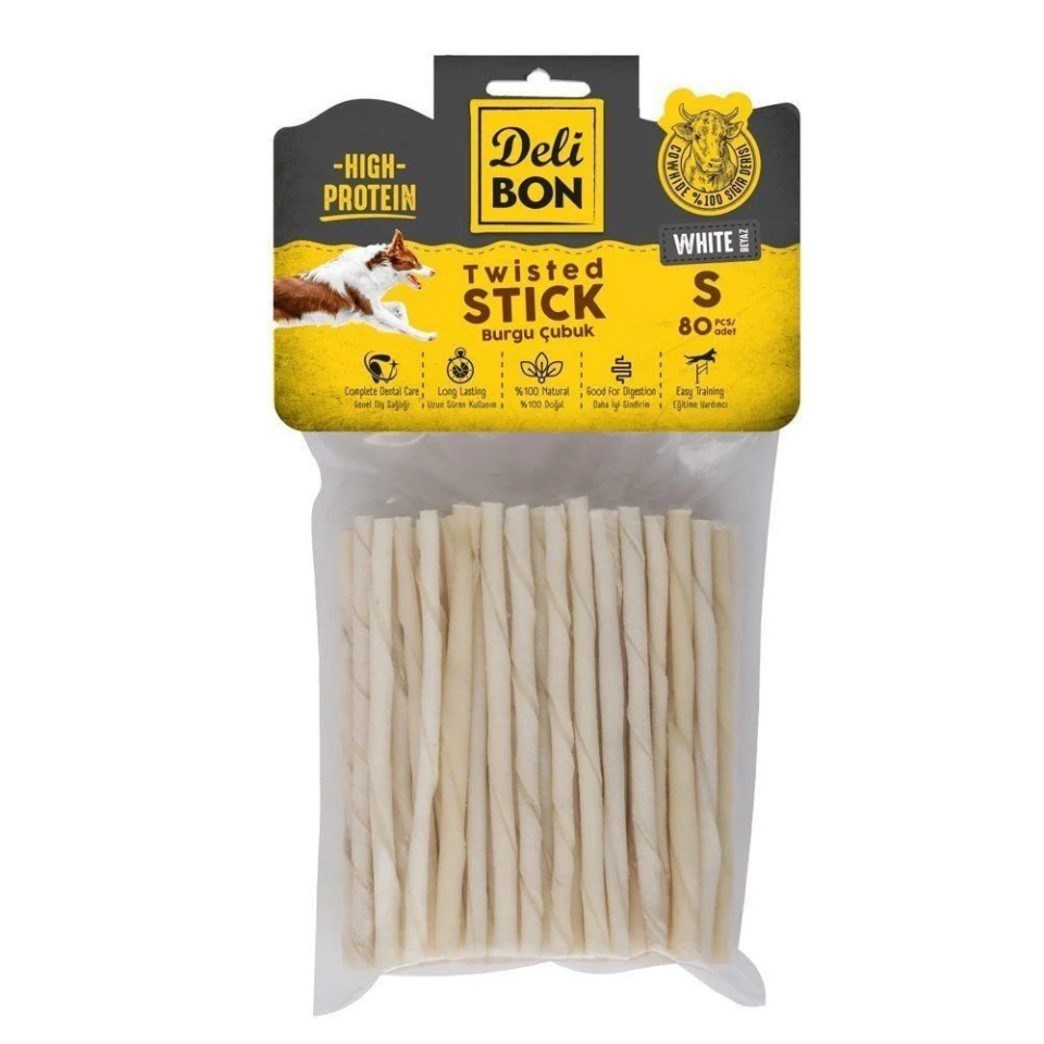 Delibon Deri Burgu Çubuk İnce Boy 80Li Paket Beyaz İncex80Ad.