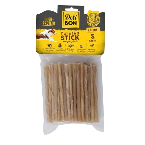 Delibon Deri Burgu Çubuk İnce Boy 80Li Paket Naturel İncex80Ad.