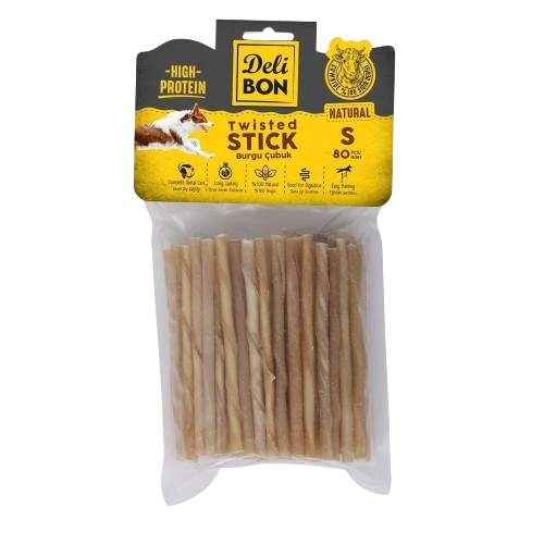 Delibon Deri Burgu Çubuk İnce Boy 80Li Paket Naturel İncex80Ad.