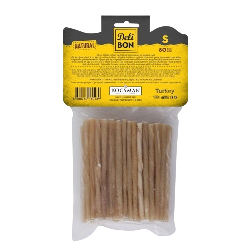 Delibon Deri Burgu Çubuk İnce Boy 80Li Paket Naturel İncex80Ad.