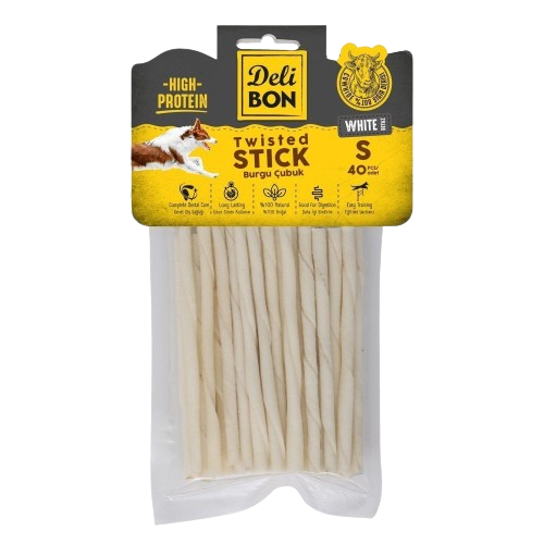 Delibon Deri Burgu Çubuk İnce Boy 40Lı Paket Beyaz İncex40Ad.
