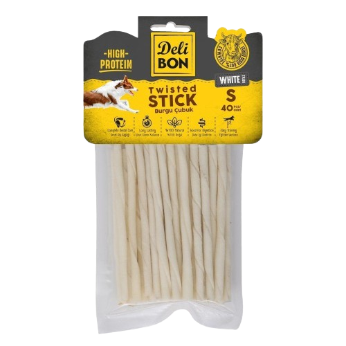 Delibon Deri Burgu Çubuk İnce Boy 40Lı Paket Beyaz İncex40Ad.