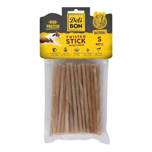 Delibon Deri Burgu Çubuk İnce Boy 40Lı Paket Naturel İncex40Ad.