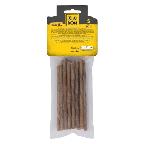 Delibon Deri Burgu Çubuk İnce Boy 20Li Paket Naturel İncex20Ad.