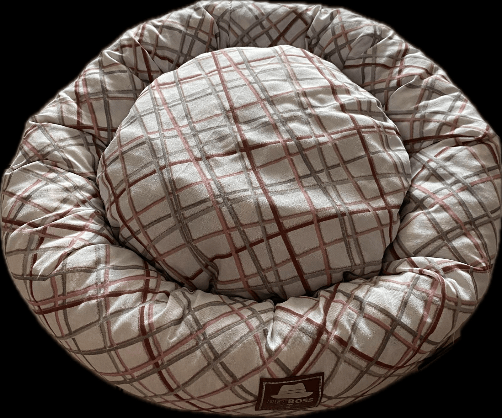 Petboss Eko Simit Yatak Beyaz-Kahve-Gri