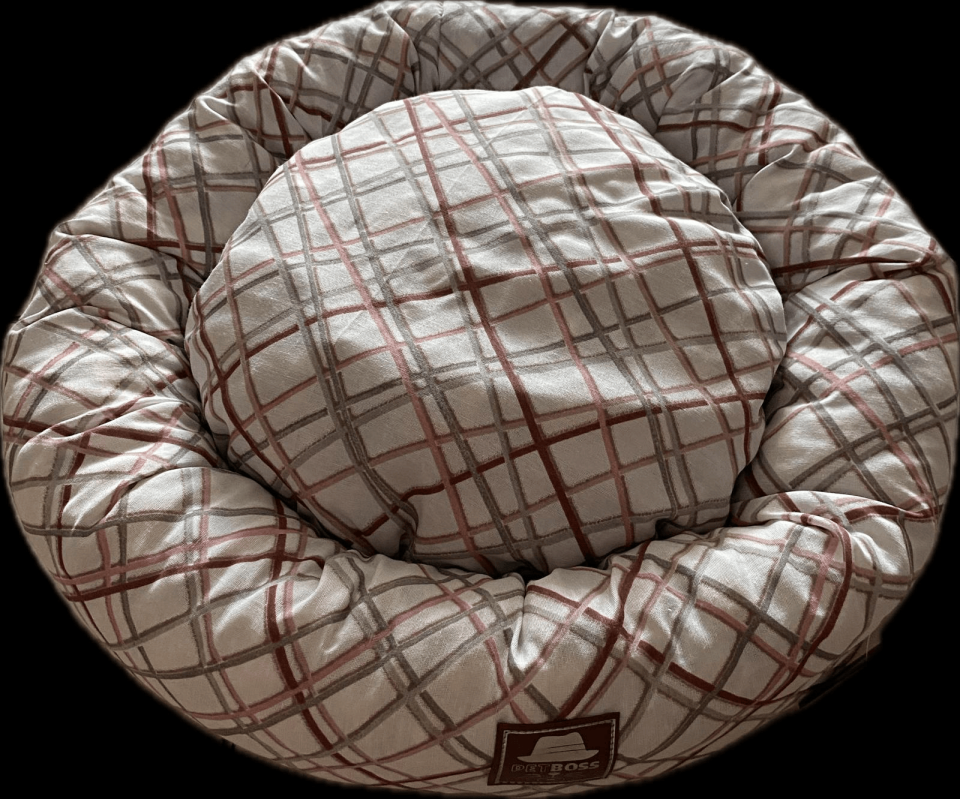 Petboss Eko Simit Yatak Beyaz-Kahve-Gri