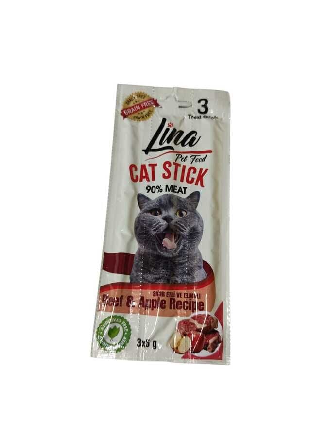 Lina Cat  Stick Ödül Maması Dana Etli 3x5 g