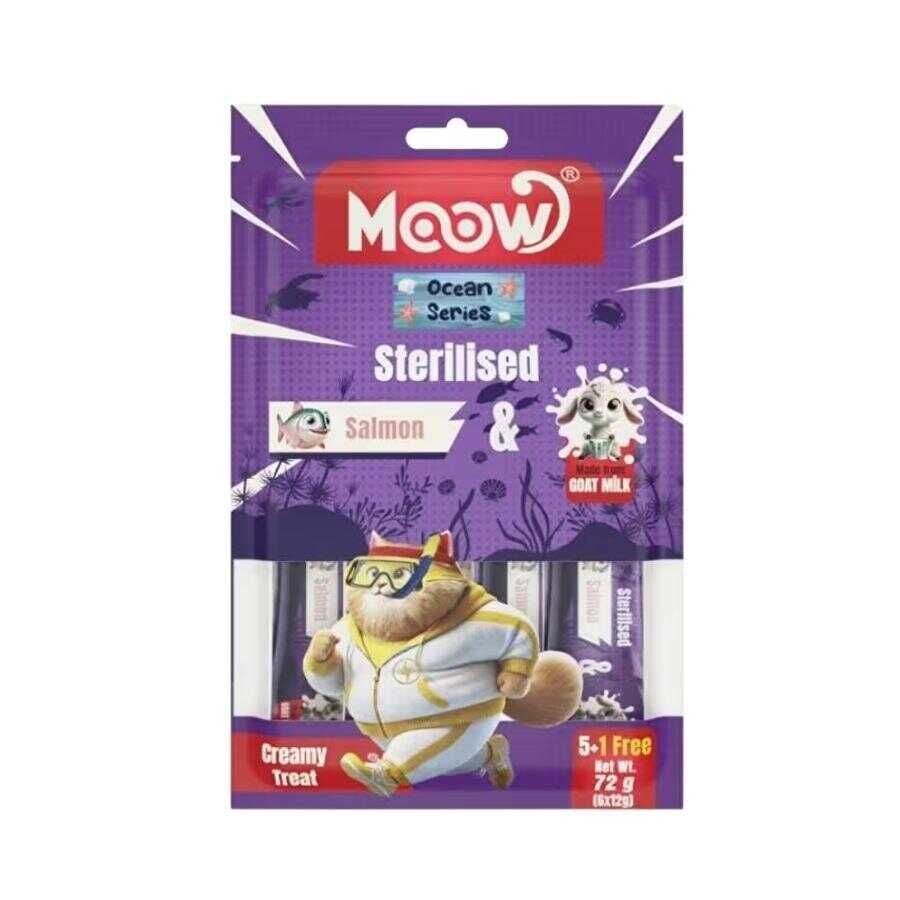 MOOW Somonlu Kısır Kedi Ödül Maması 6x12 g