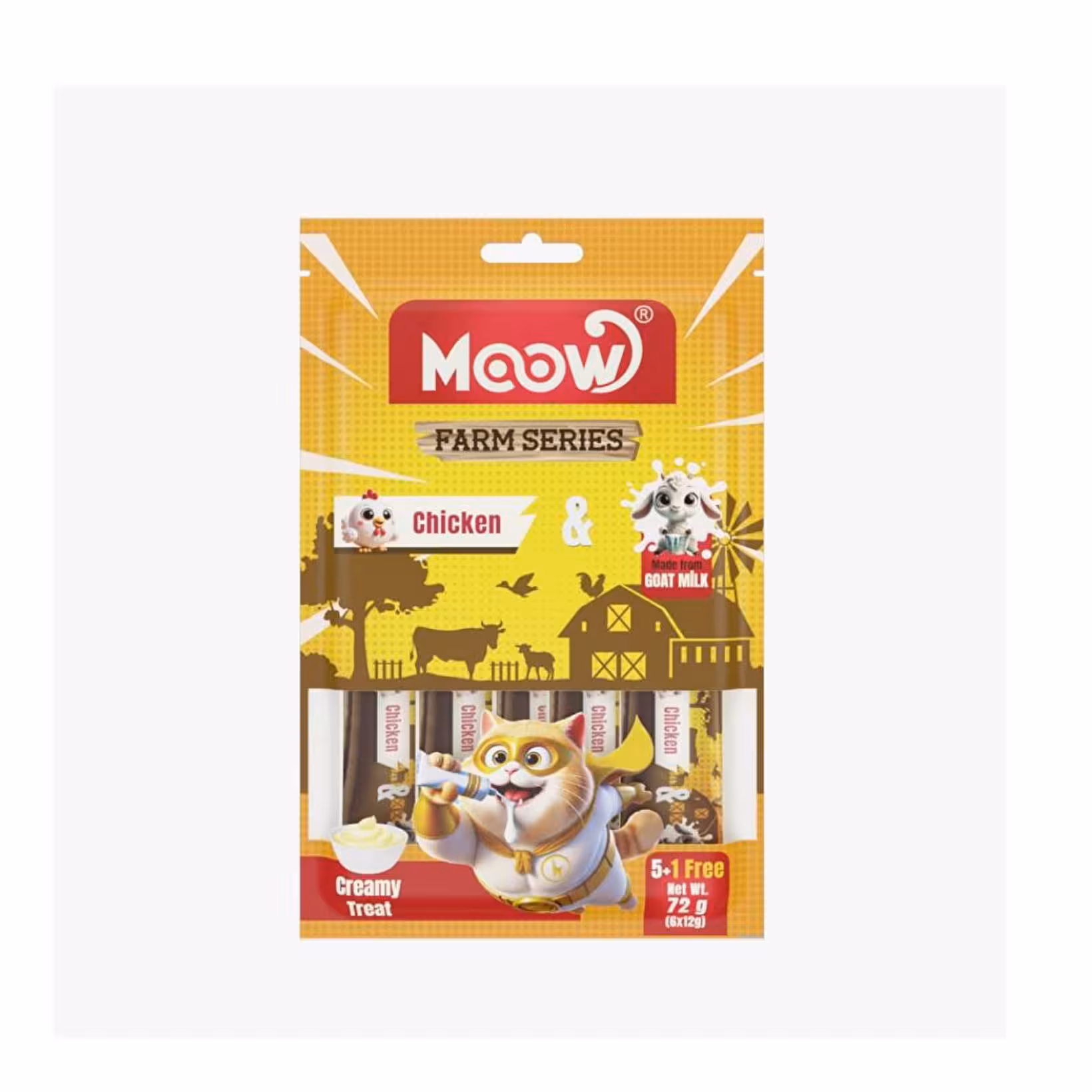 MOOW Tavuklu Kedi Ödül Maması 6x12 g