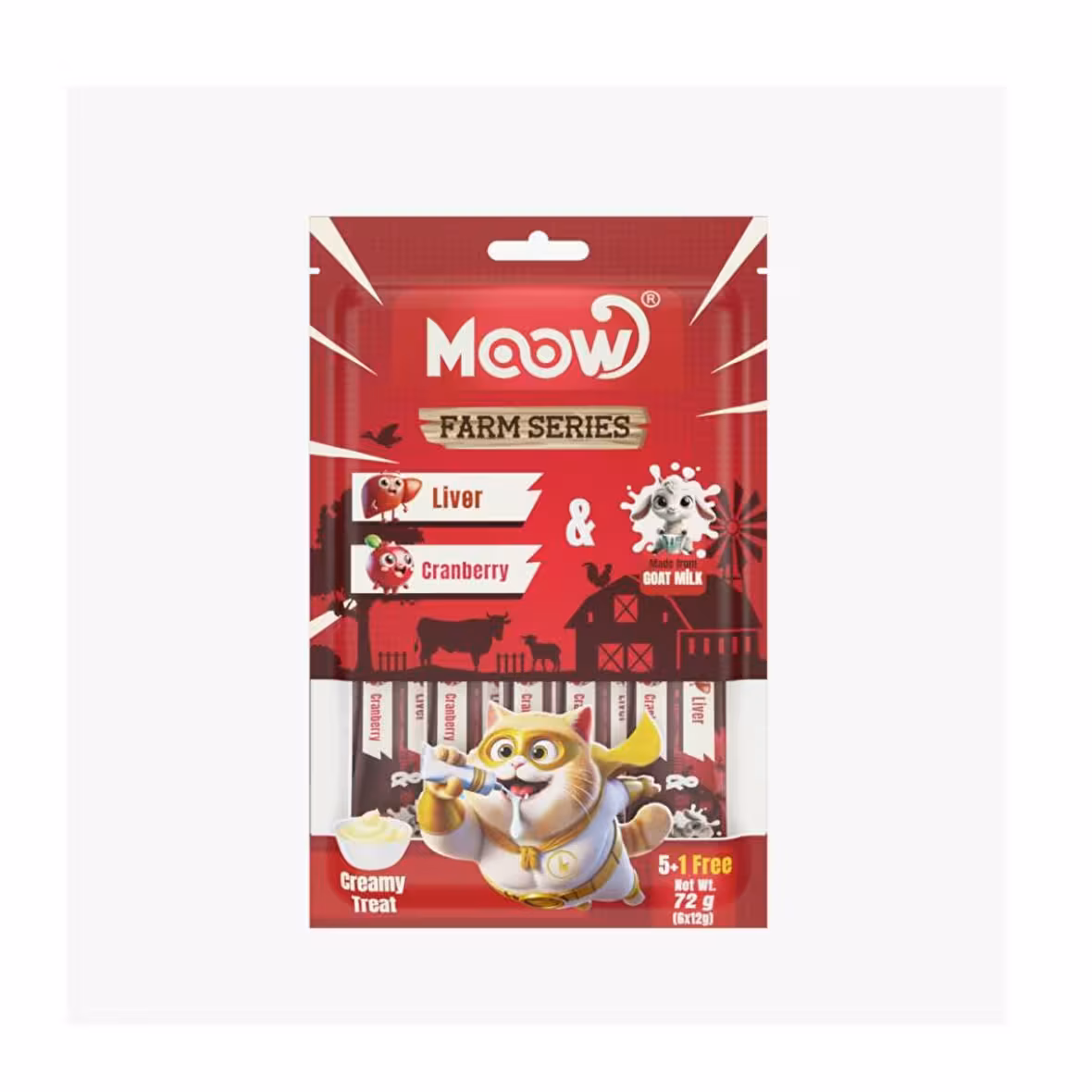 MOOW Ciğerli Kedi Ödül Maması 6x12 g