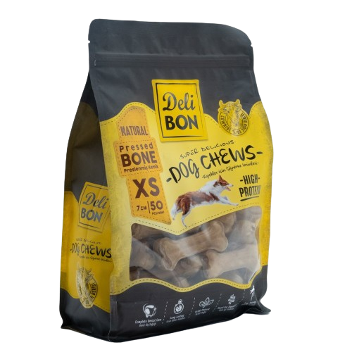 Delibon Deri Pres Kemik 7Cm Xs Boy 50Li Torba Naturel 7Cmx50Ad.