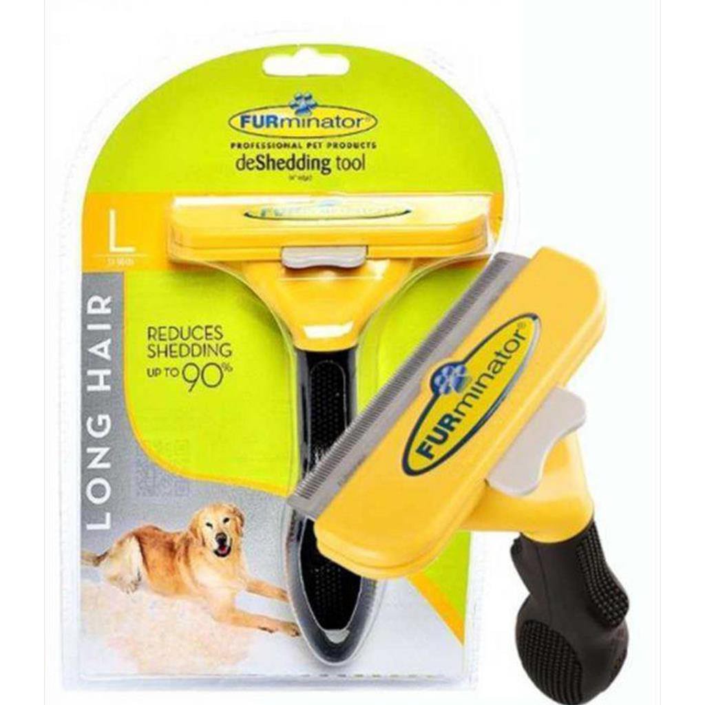 Furminator Uzun Tüylü Köpek Tarağı L