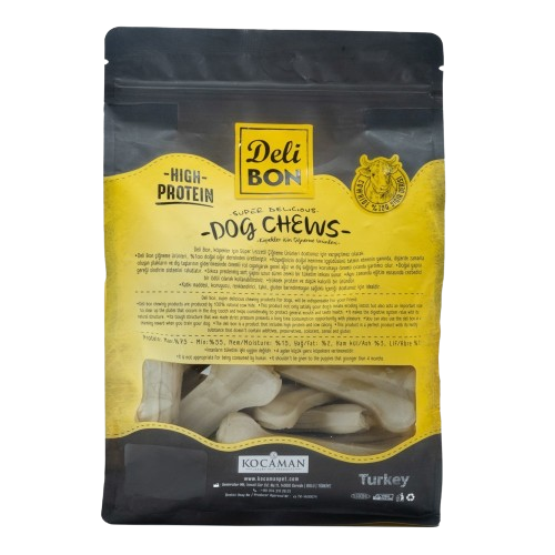 Delibon Deri Pres Kemik 12Cm S Boy 25Li Torba Beyaz 12Cmx25Ad.