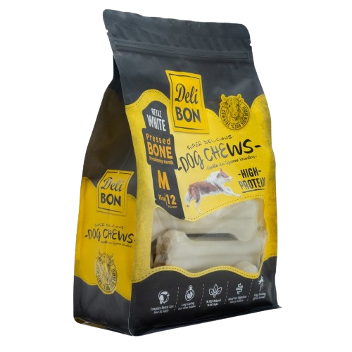 Delibon Deri Pres Kemik 15Cm M Boy 12Li Torba Beyaz 15Cmx12Ad.