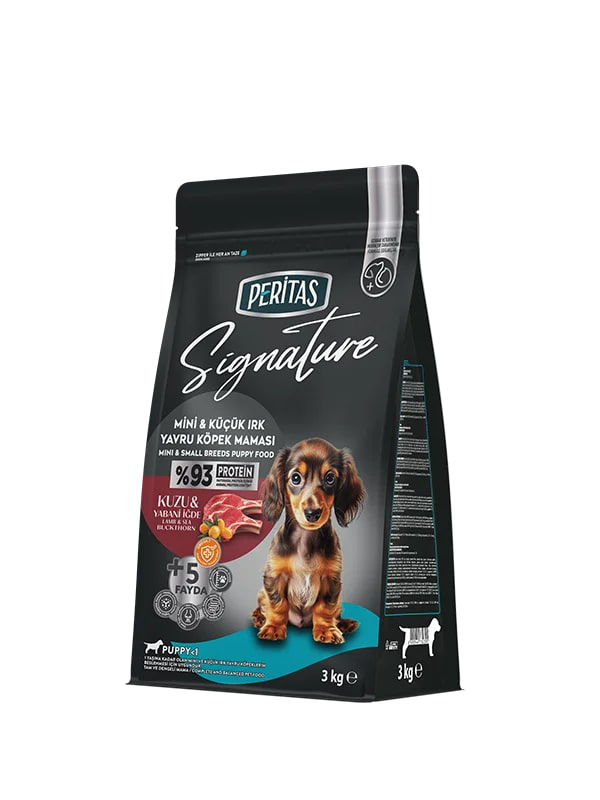 Peritas Signature Kuzu Yabani İğde Mini ve Küçük Irk Yavru Köpek Maması 3 kg