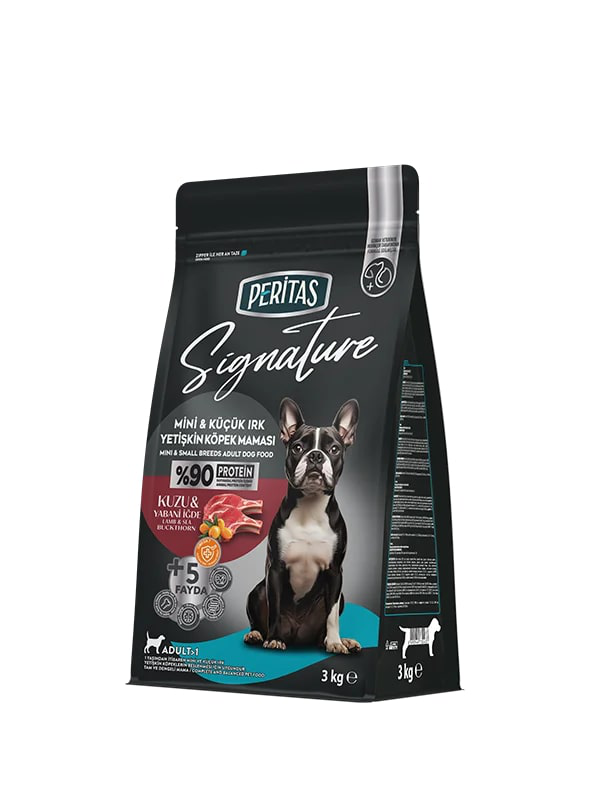 Peritas Signature Kuzu Yabani İğde Mini ve Küçük Irk Yetişkin Köpek Maması 3 kg