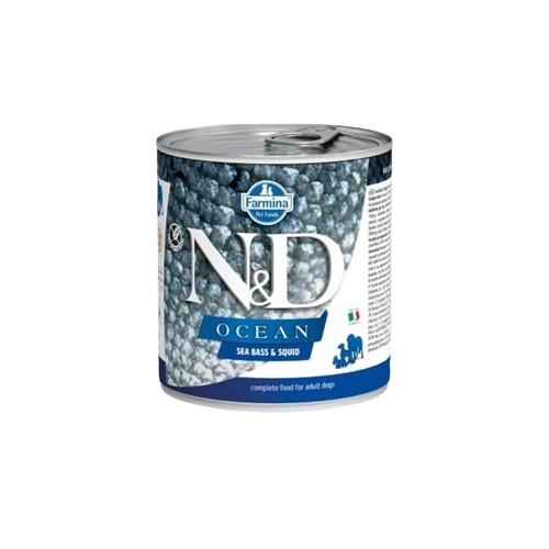 ND Ocean Levrek & Mürekkep Balığı Köpek Konserve 285 gr