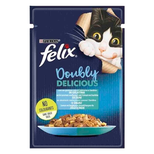 Felix Somon & Sardalya Yetişkin Kedi Yaş Maması 85 Gr