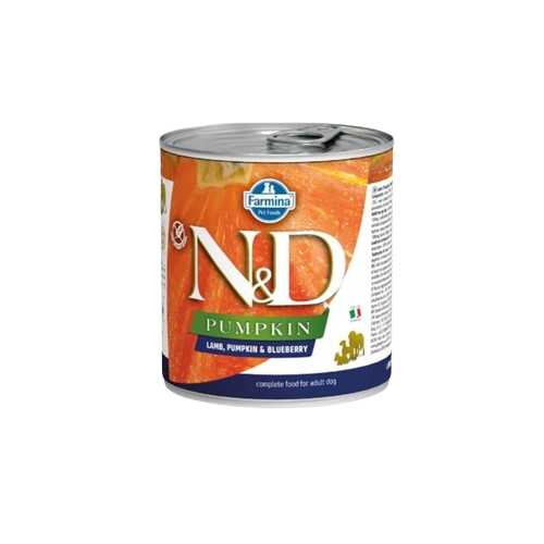 ND Balkabağı & Yaban Mersini Kuzulu Köpek Konservesi 285 gr