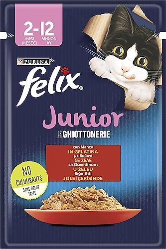Felix Sığır Etli Yavru Kedi Yaş Maması 85 Gr STD