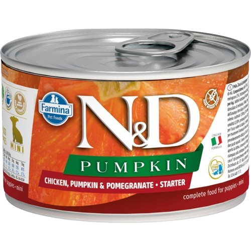 ND Pumpkin Tavuklu Starter Puppy Mini Köpek Konservesi 140 gr