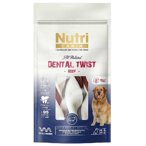 Nutri Canin Dana Etli Dental Twist Kemik 120 g