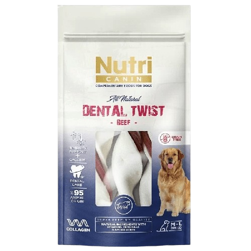 Nutri Canin Dana Etli Dental Twist Kemik 120 g