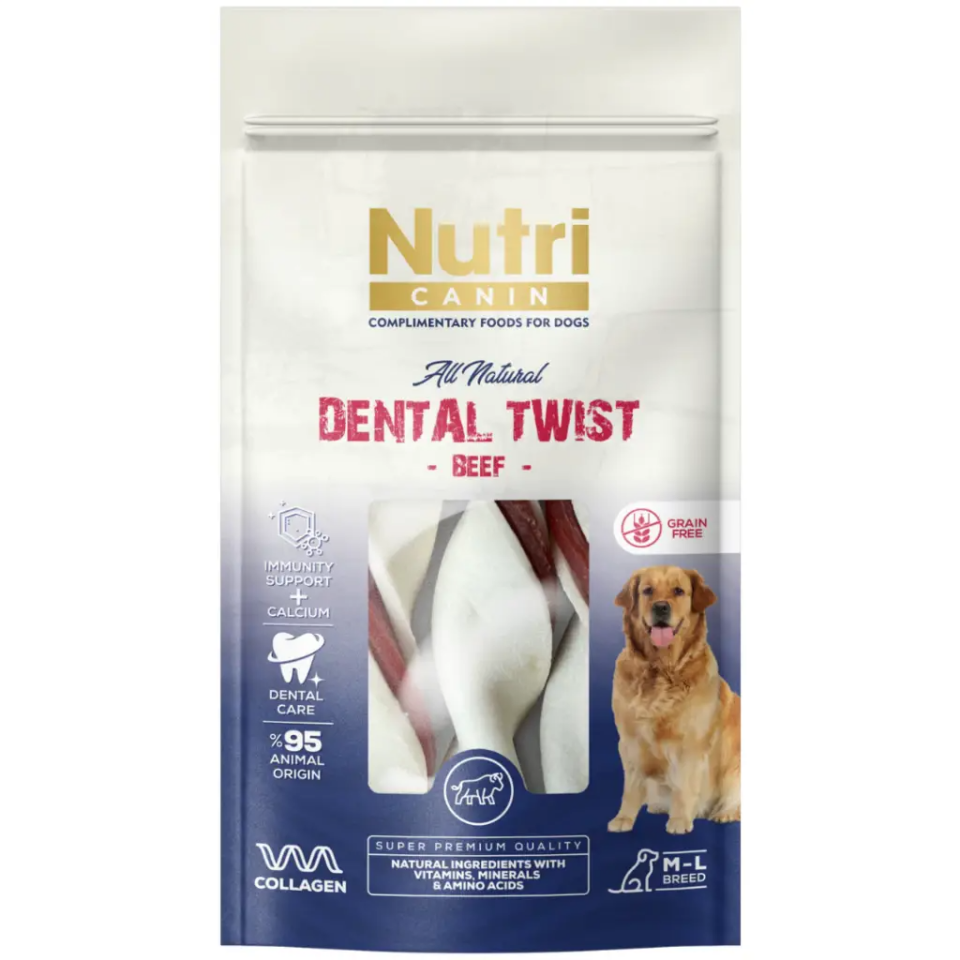 Nutri Canin Dana Etli Dental Twist Kemik 120 g