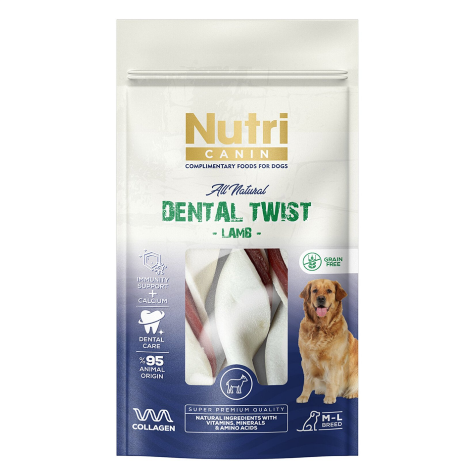 Nutri Canin Kuzu Etli Dental Twist Kemik 120 g