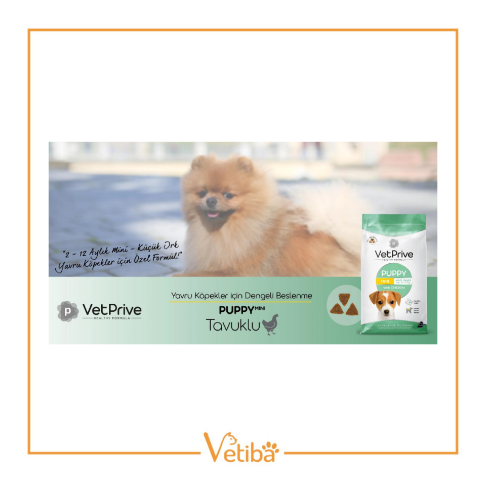 VetPrive Tavuklu Mini Yavru Köpek Maması 3 kg