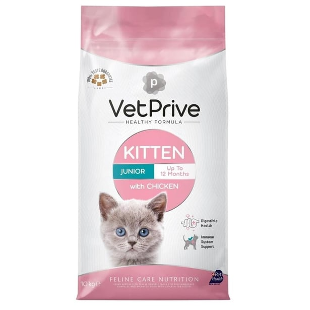 VetPrive Tavuklu Yavru Kedi Maması 10 kg