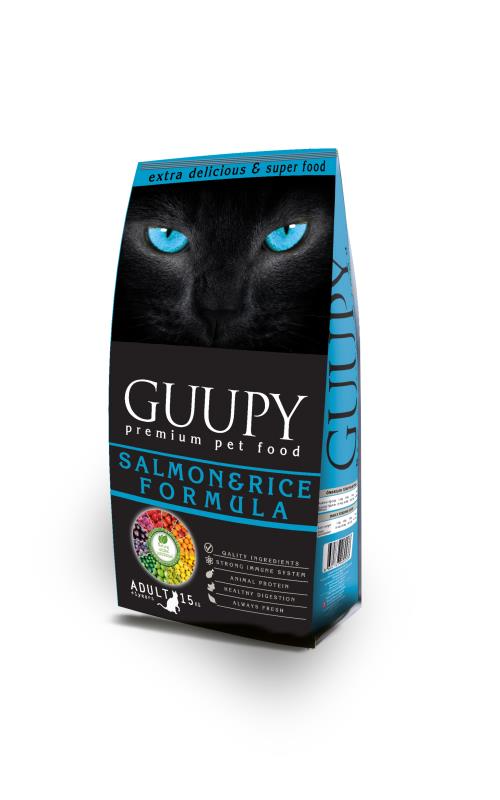 Guupy Somonlu Yetişkin Kedi Maması 15 kg