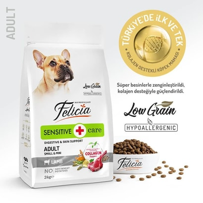 Felicia Hypoallergenic Sensıtıve Small & Mını Kuzulu Yetişkin Köpek Maması 3 kg