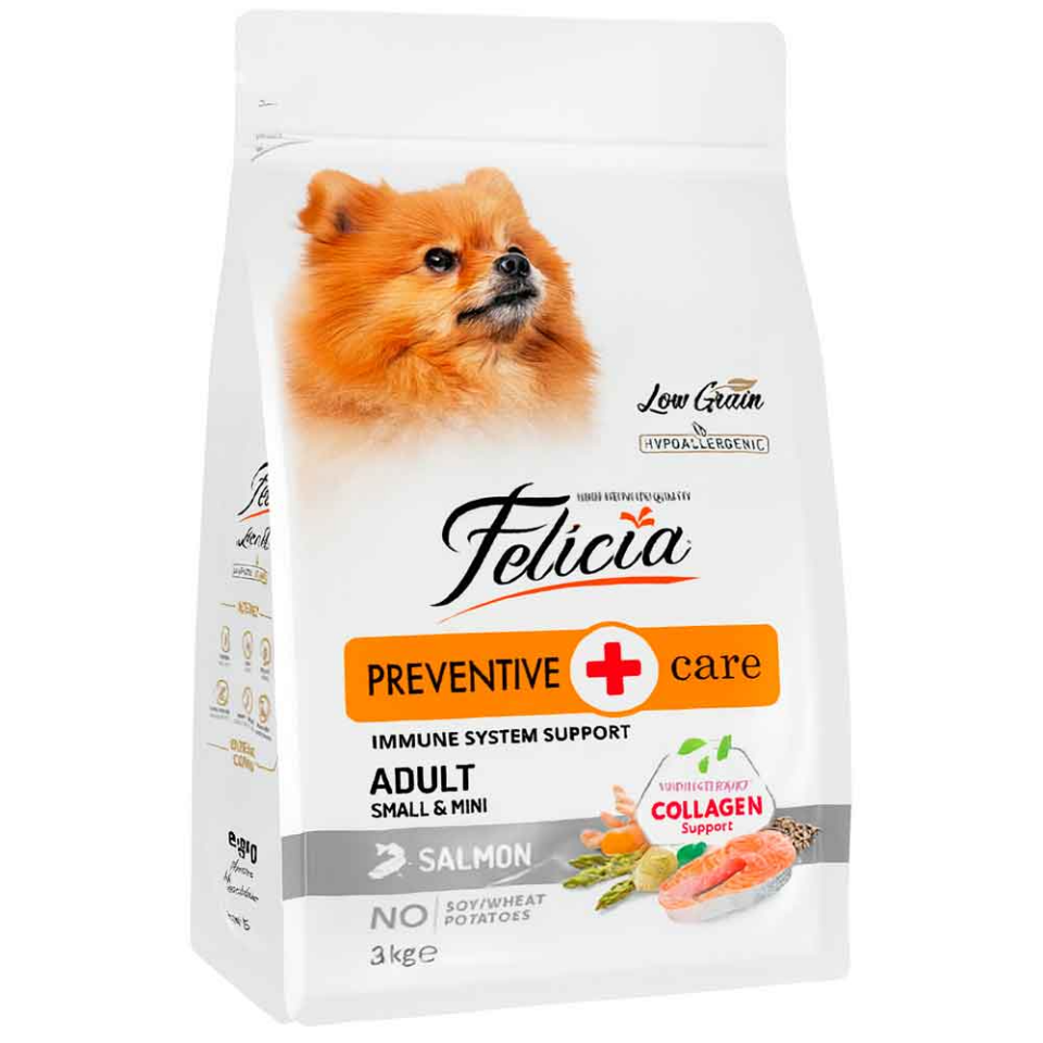 Felicia Hypoallergenic Preventıve Small & Mını Somonlu Yetişkin Köpek Maması 3 kg