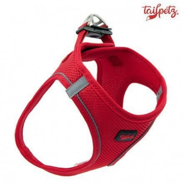 Tailpetz Air Mesh Köpek Göğüs Tasması Kırmızı 2xsmall