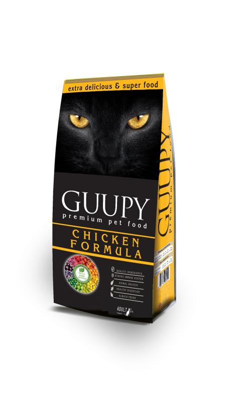 Guupy Tavuklu Yetişkin Kedi Maması 15 kg