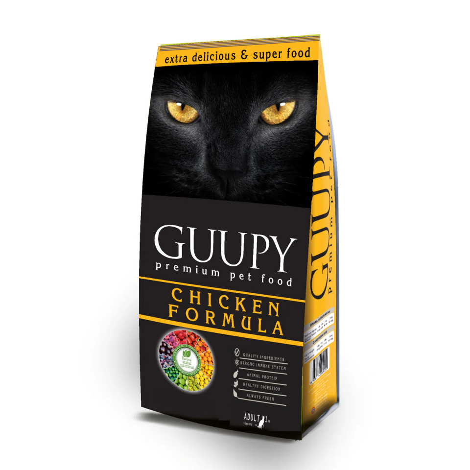 Guupy Tavuklu Yetişkin Kedi Maması 1 kg