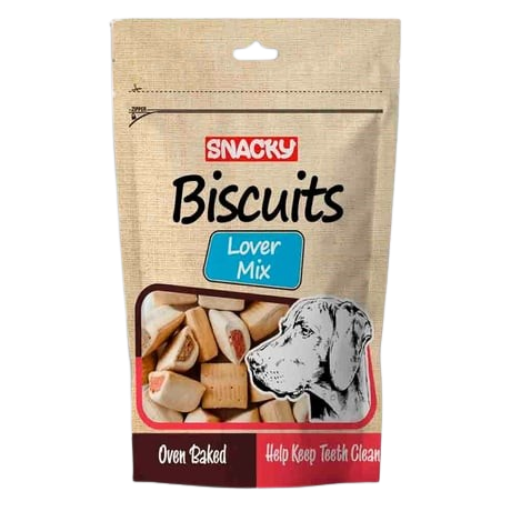 Snacky Biscuits Lover Mix Köpek Ödül Bisküvisi 200 gr