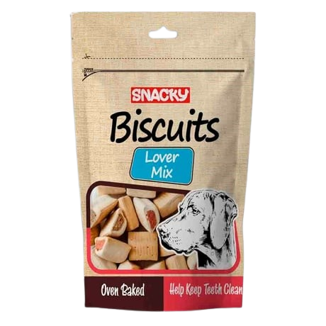 Snacky Biscuits Lover Mix Köpek Ödül Bisküvisi 200 gr