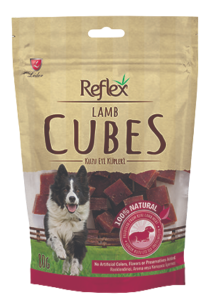 Reflex Kuzu Etli Küp Köpek Ödülü 80 gr
