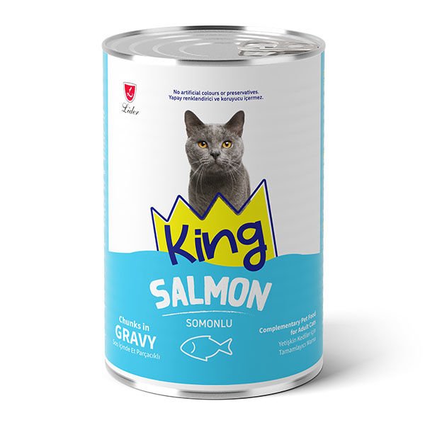 King Somonlu Parça Etli Kedi Yaş Maması 400 g