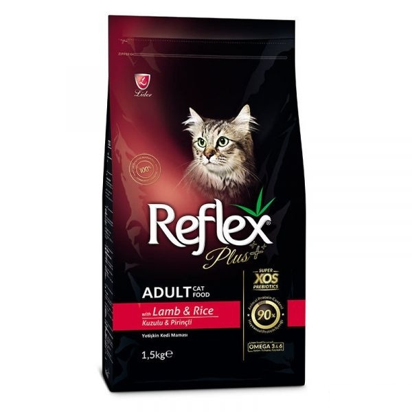 Reflex Plus Kuzu Ve Pirinçli Yetişkin Kedi Maması 1.5 kg+ 500 g