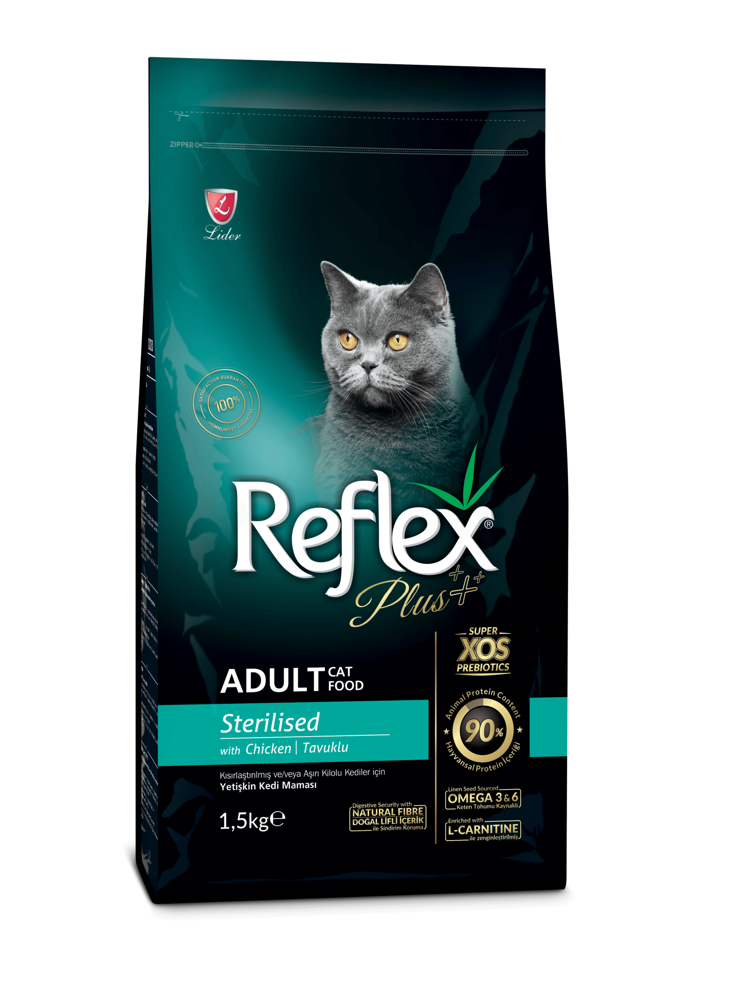 Reflex Plus Tavuk Etli Kısır Kedi Maması 1.5 kg
