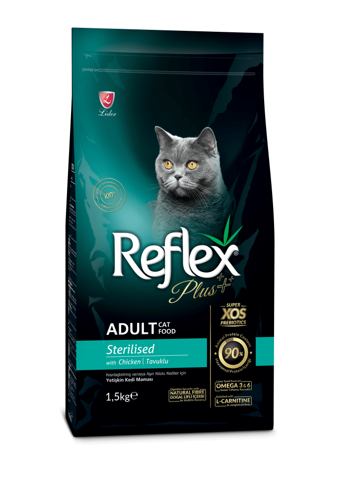 Reflex Plus Tavuk Etli Kısır Kedi Maması 1.5 kg