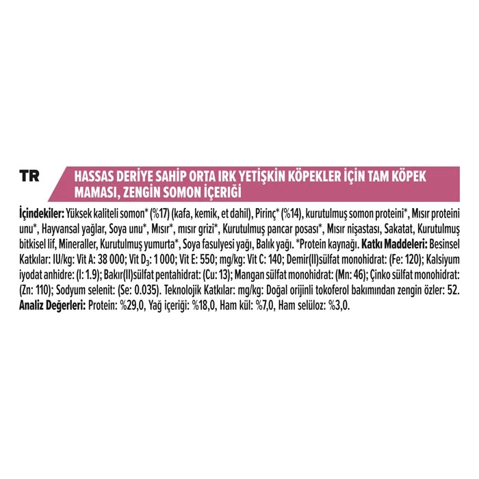 Proplan Somonlu Yetişkin Hassas Köpek Maması 14 kg